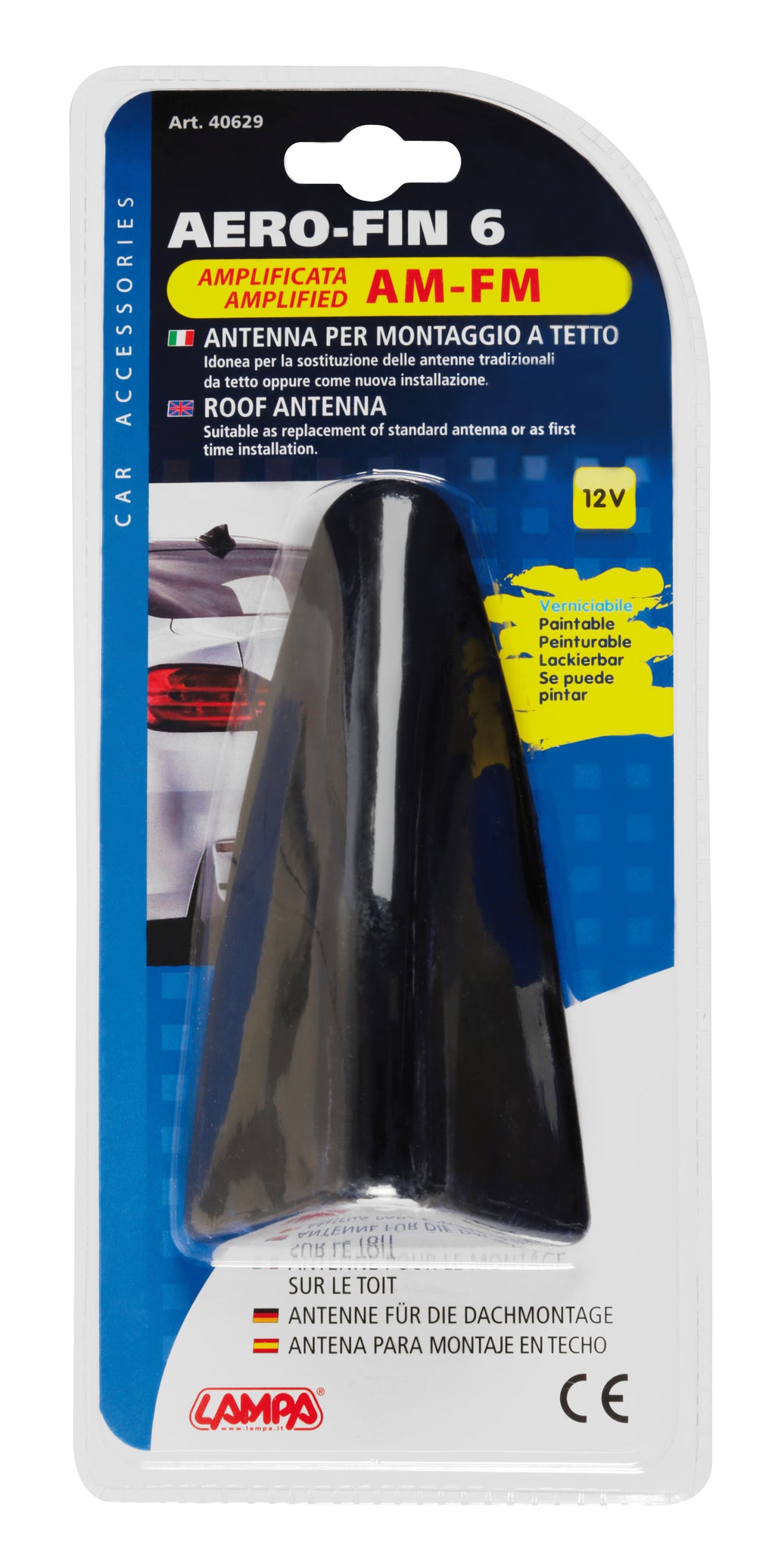 Aero-Fin 6, antenna amplificata AM/FM