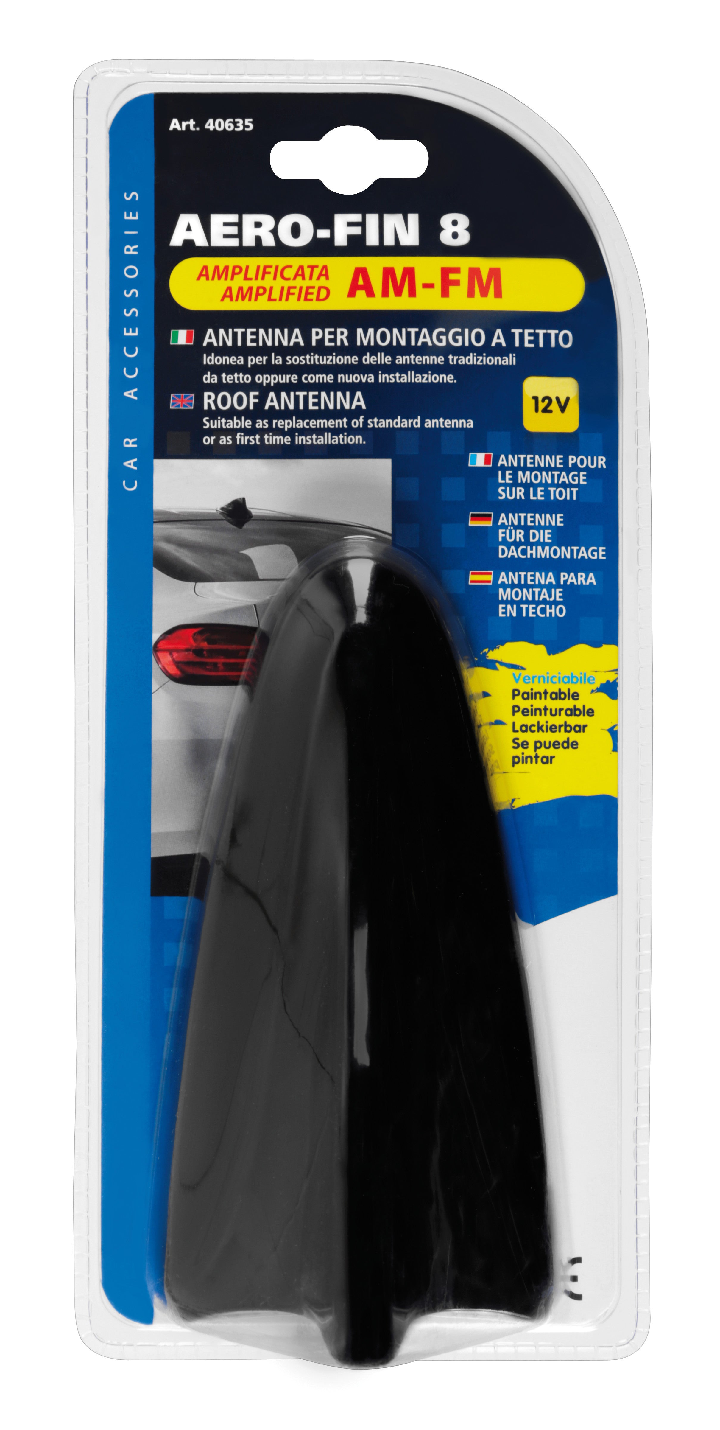 Aero-Fin 8, antenna amplificata AM/FM