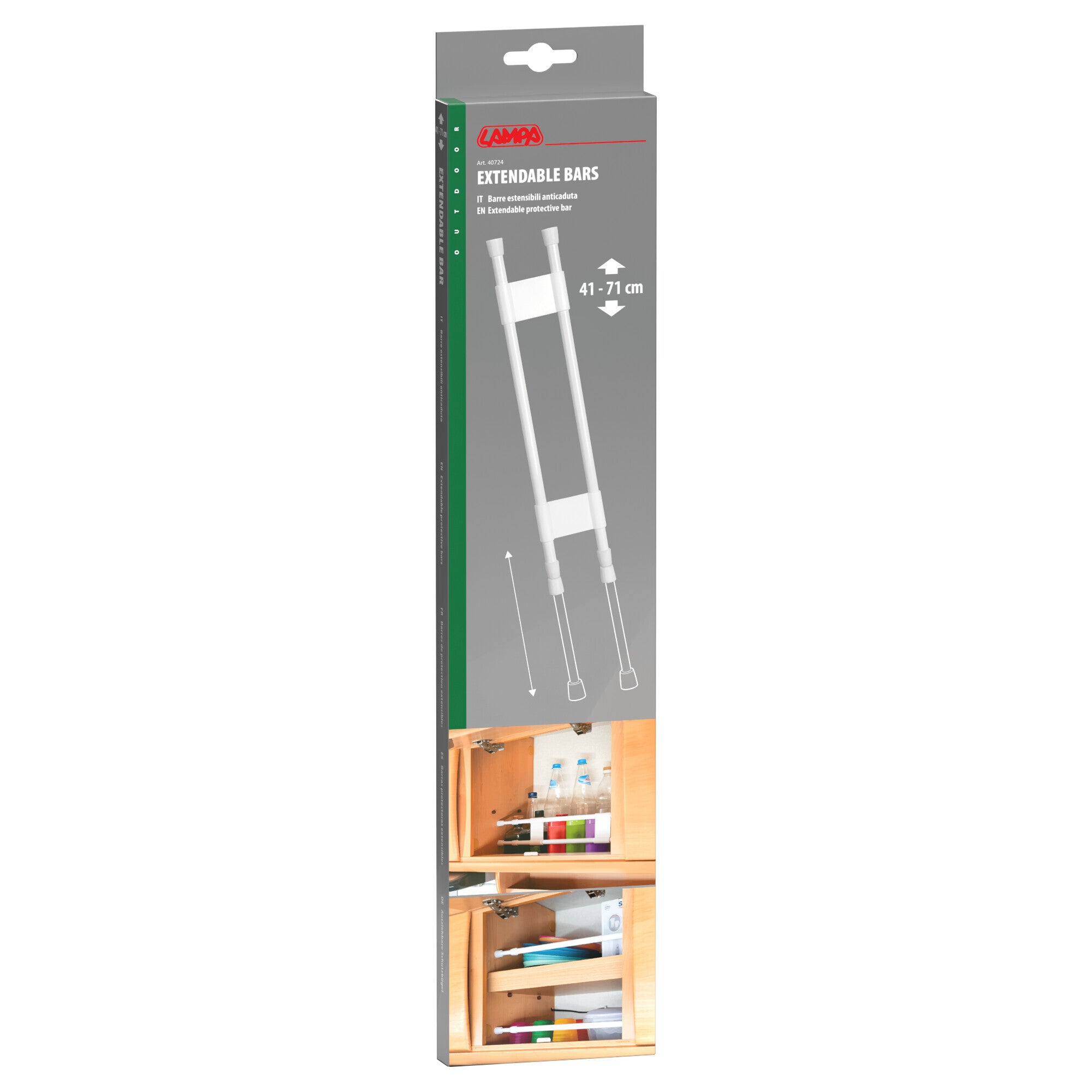 Barre estensibili anticaduta - 41-71 cm