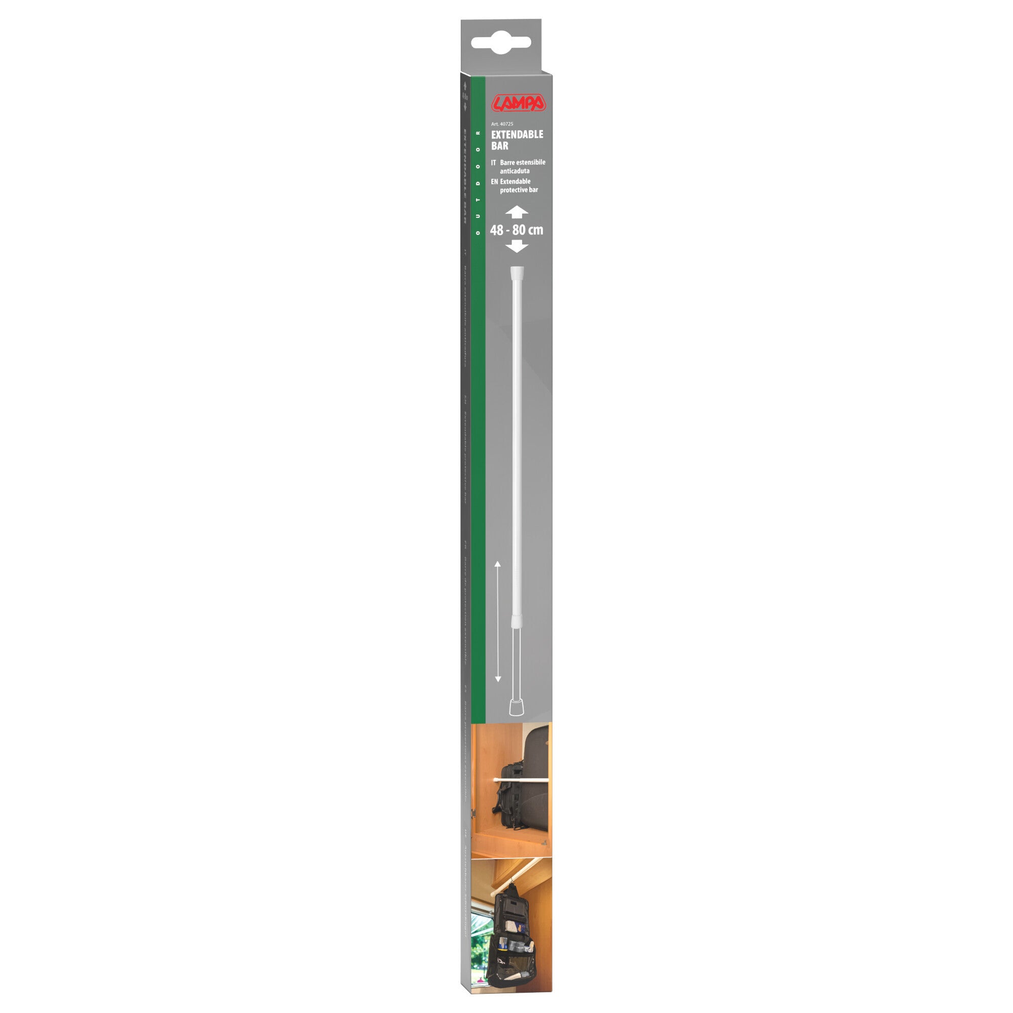 Barra estensibile anticaduta - 48-80 cm