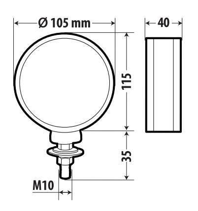Loki-Led, luce decorativa, doppia funzione - 14 Led - 12/24V - Rosso/Bianco