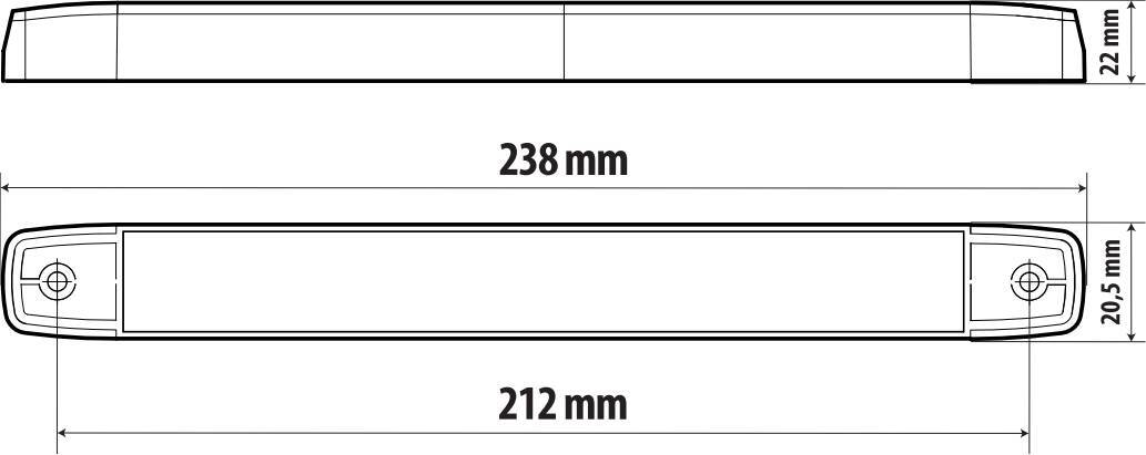 Luce decorativa - 16 Led - 12/24V - Bianco