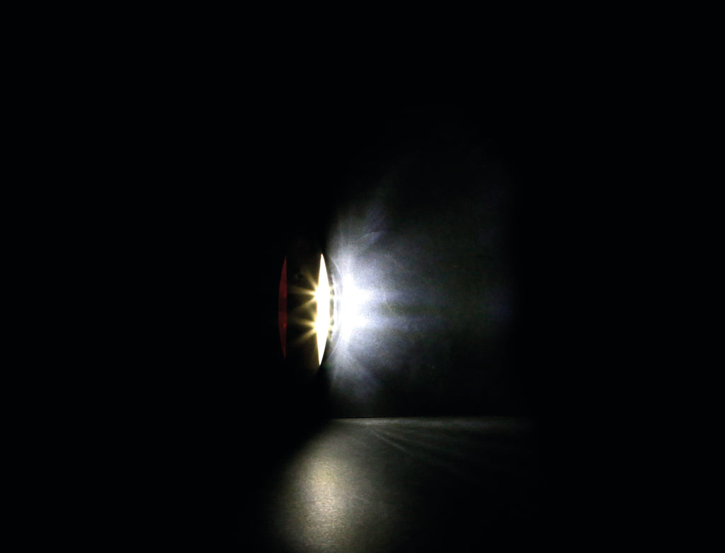 Luce ingombro - 4 Led - 12/24V - Bianco/Rosso - Scocca bianco