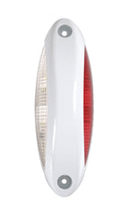 Luce ingombro - 4 Led - 12/24V - Bianco/Rosso - Scocca bianco