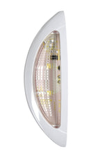 Luce ingombro - 4 Led - 12/24V - Bianco/Rosso - Scocca bianco