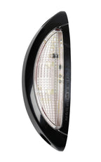 Luce ingombro - 4 Led - 12/24V - Bianco/Rosso - Scocca nero
