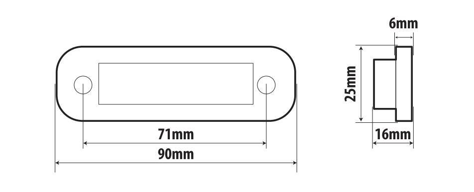 Luce decorativa - 4 Led - 12/24V - Verde