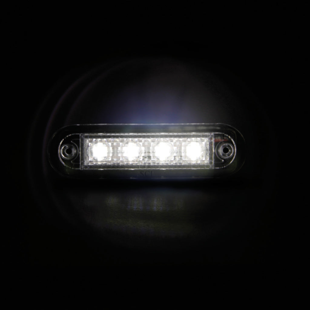 Luce ingombro - 4 Led - 12/24V - Bianco