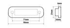 Luce ingombro - 4 Led - 12/24V - Bianco