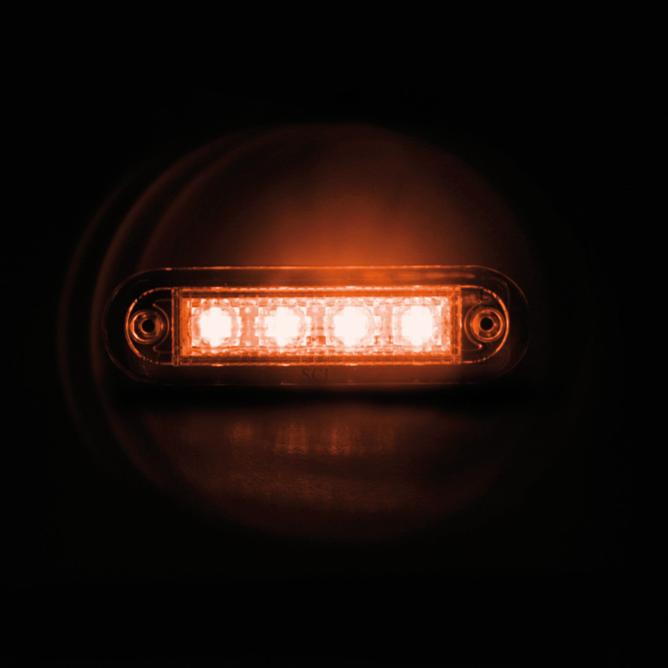 Luce ingombro - 4 Led - 12/24V - Arancio