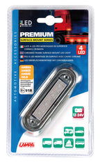 Luce ingombro - 4 Led - 12/24V - Arancio