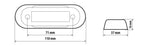 Luce ingombro - 4 Led - 12/24V - Arancio