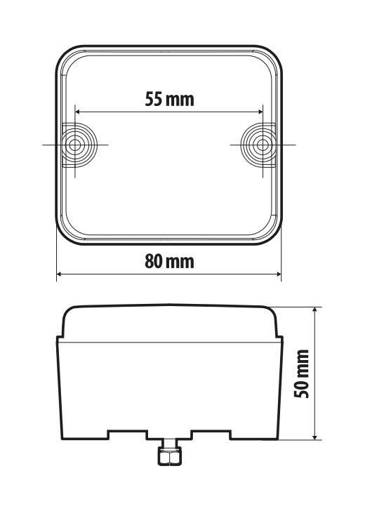 Faro posteriore ausiliario 12V