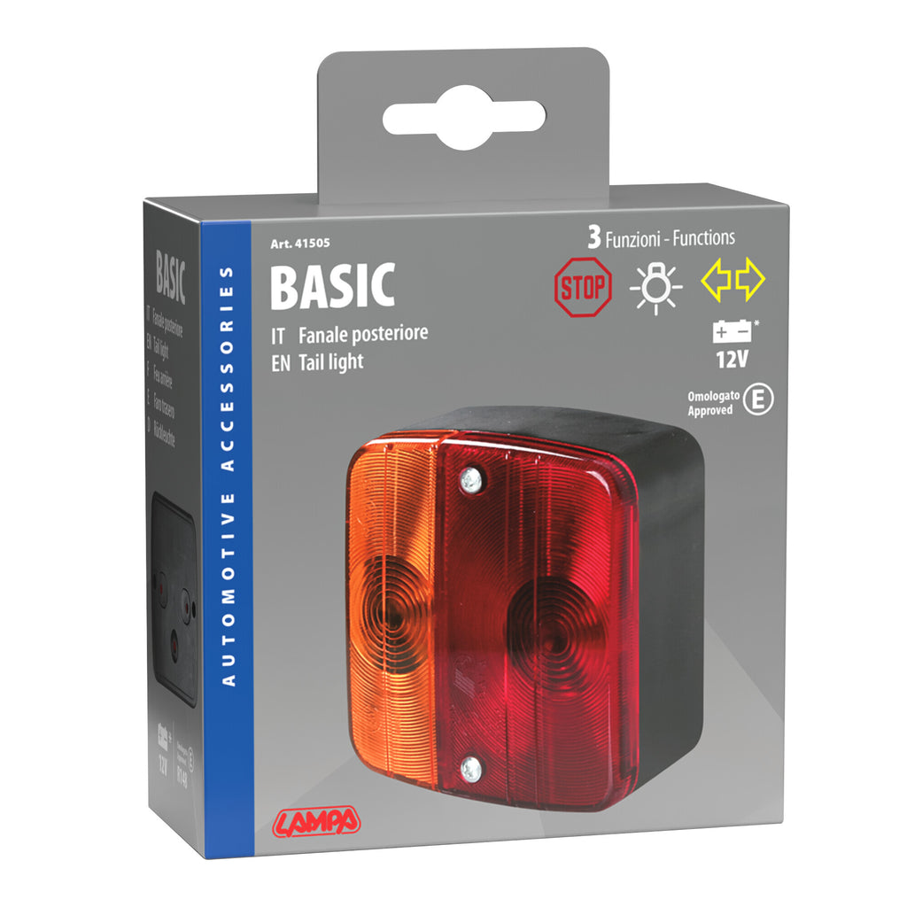 Basic, fanale posteriore 3 funzioni 12V