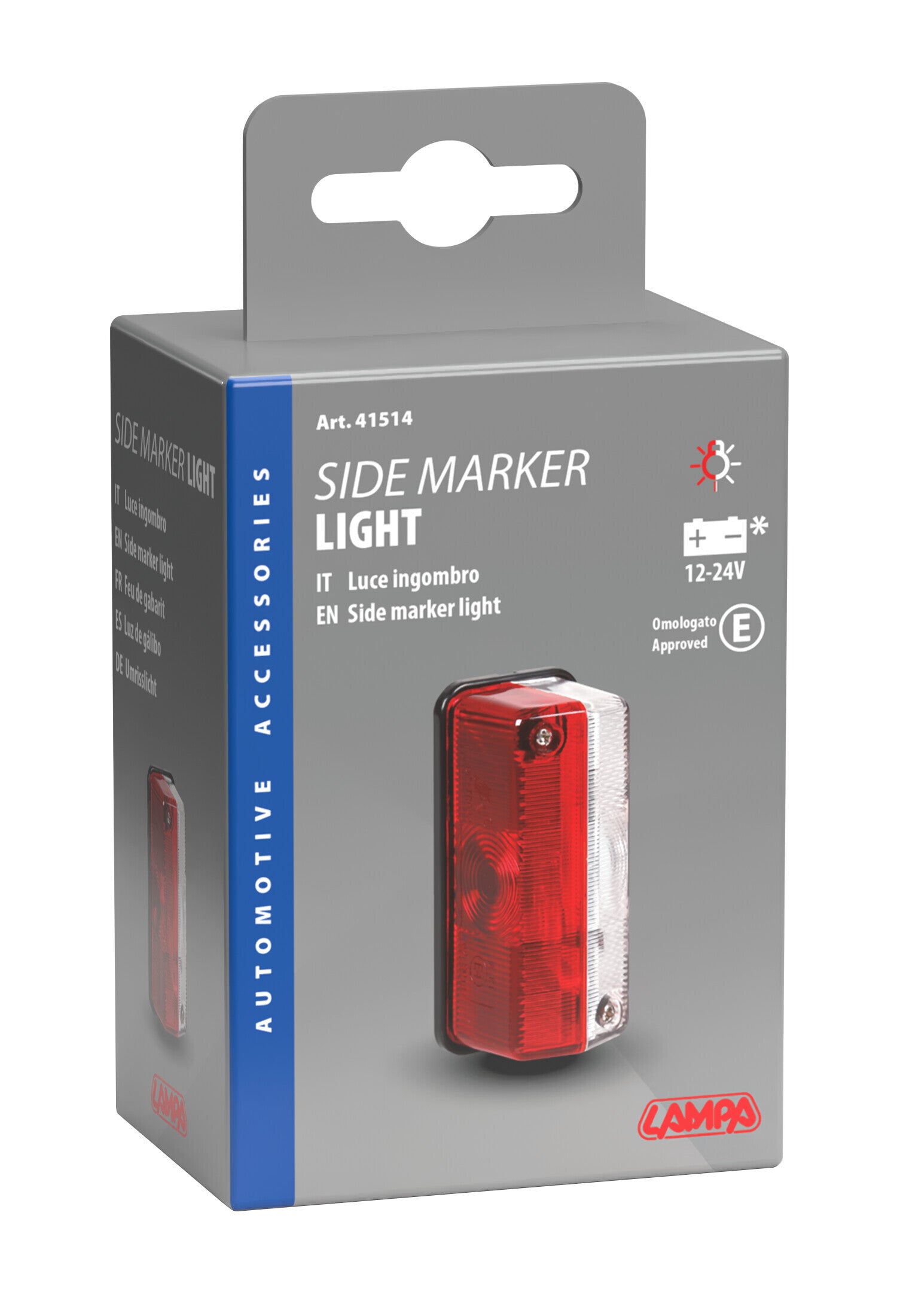 Luce ingombro - 12/24V - Bianco/Rosso
