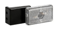 Luce ingombro con catarifrangente e staffa - 12/24V - Bianco
