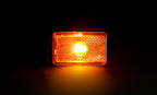 Luce ingombro con catarifrangente e staffa - 12/24V - Arancio
