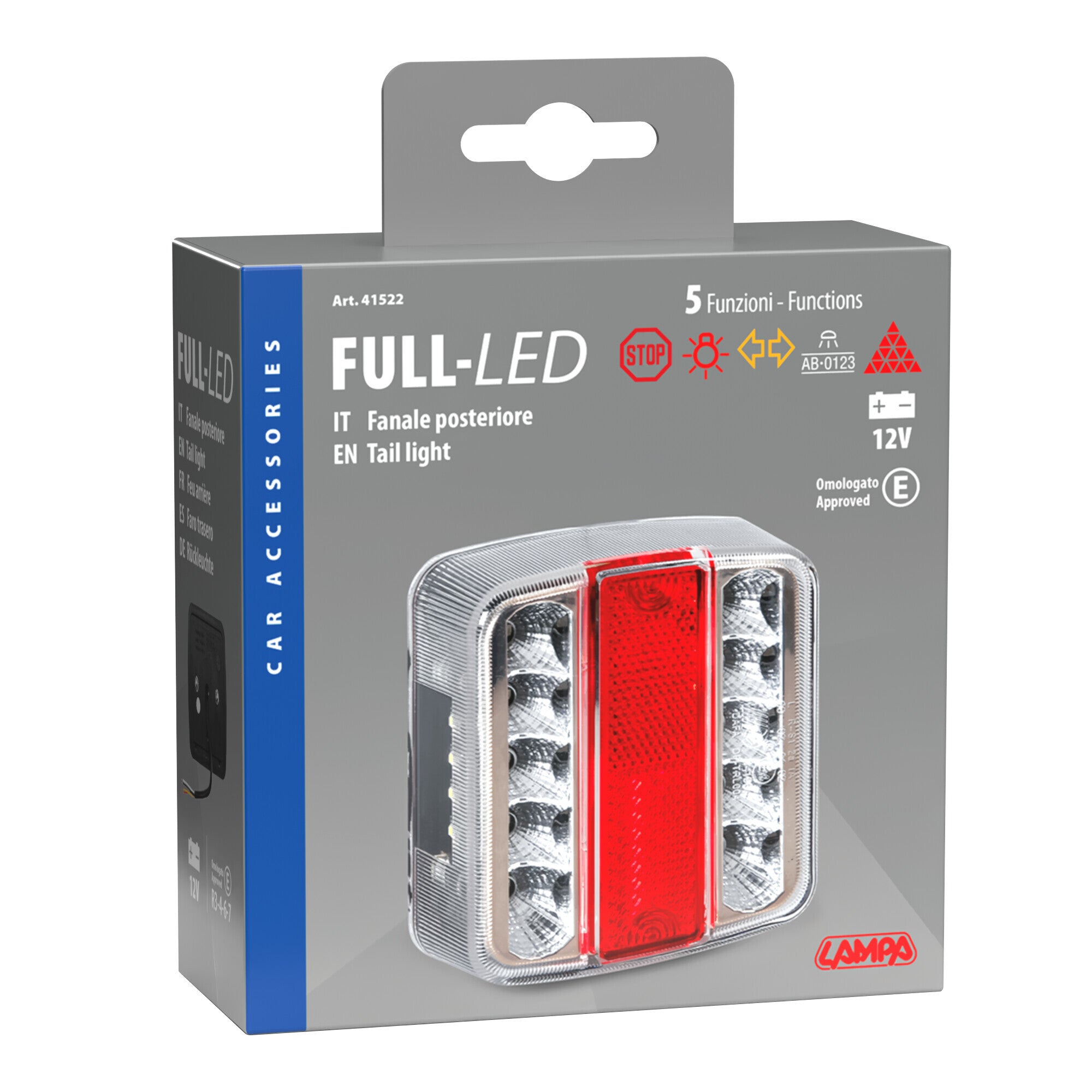 Full-Led, fanale posteriore a 14 Led, 12V