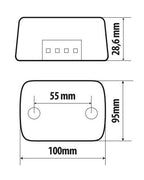 Full-Led, fanale posteriore a 14 Led, 12V