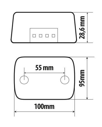 Full-Led, fanale posteriore a 14 Led, 12V