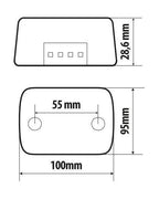 Pronto-Fari, kit di segnalazione Led posteriore magnetico preassemblato, 12V