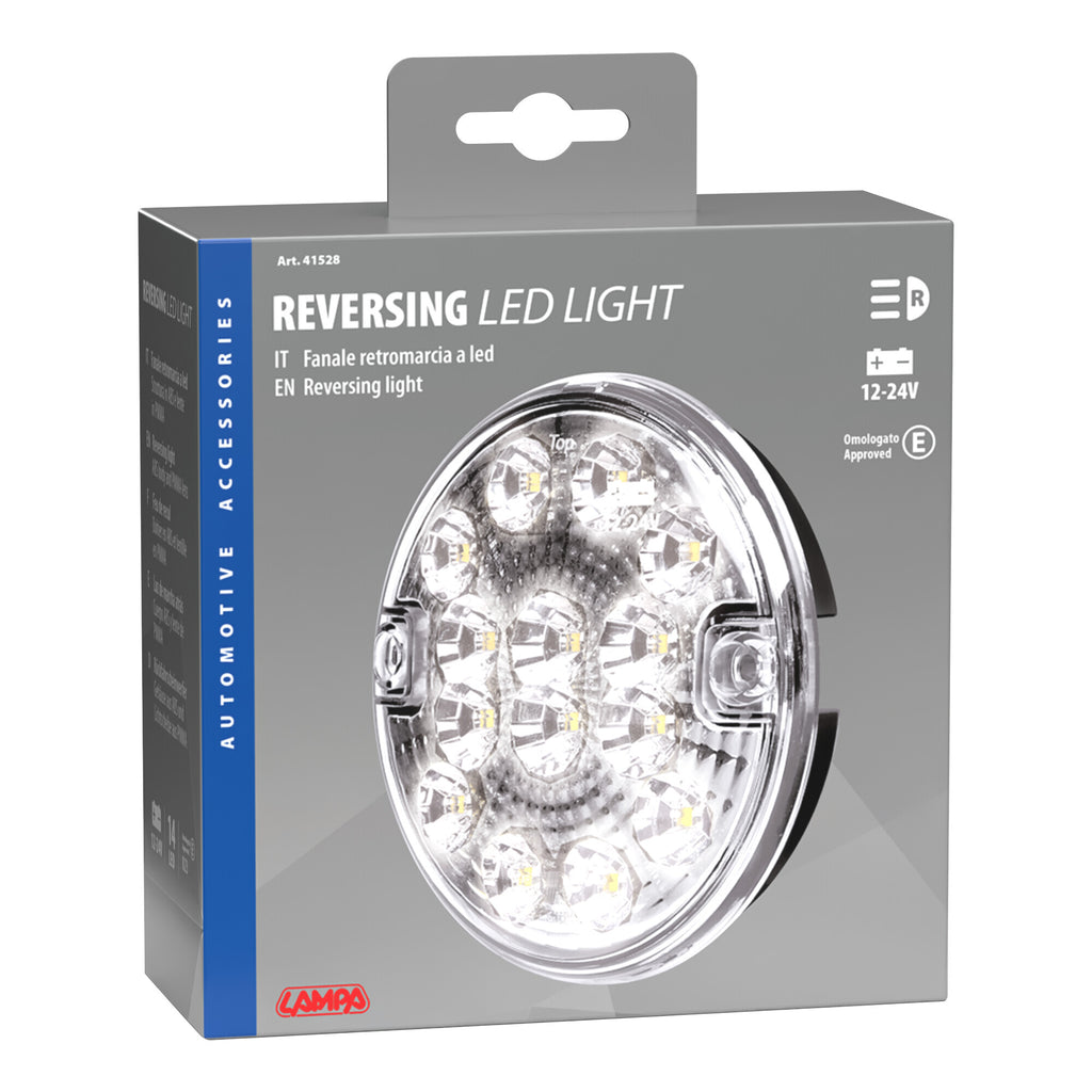 Fanale rotondo retromarcia Led, 12/24V