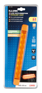 Illumi, luce ingombro - 9 Led - 12/24V - Arancio - 1 funzione