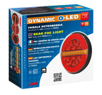 Dynamic O-Led, Fanale retronebbia, 3 funzioni, 12/24V - Destro