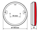 Dynamic O-Led, Fanale retronebbia, 3 funzioni, 12/24V - Sinistro