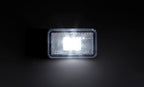 Luce ingombro con catarifrangente e staffa - 1 Led - 12/24V - Bianco