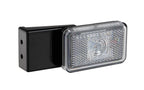Luce ingombro con catarifrangente e staffa - 1 Led - 12/24V - Bianco