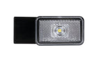 Luce ingombro con catarifrangente e staffa - 1 Led - 12/24V - Bianco