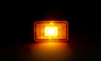Luce ingombro con catarifrangente e staffa - 1 Led - 12/24V - Arancio
