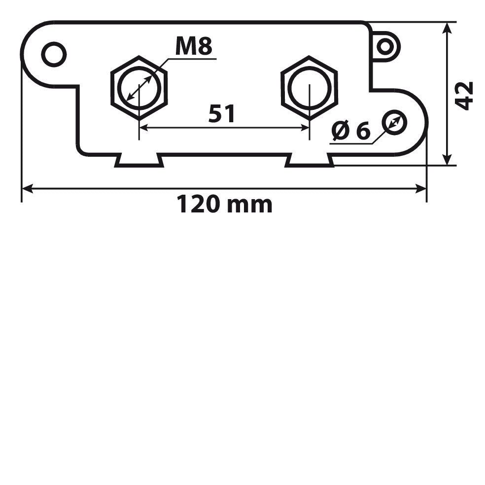 Porta fusibile tipo ANL con coperchio