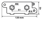 Porta fusibile tipo ANL con coperchio