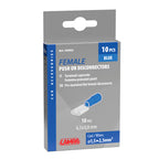 10 terminali - capicorda femmina piatti - Blu