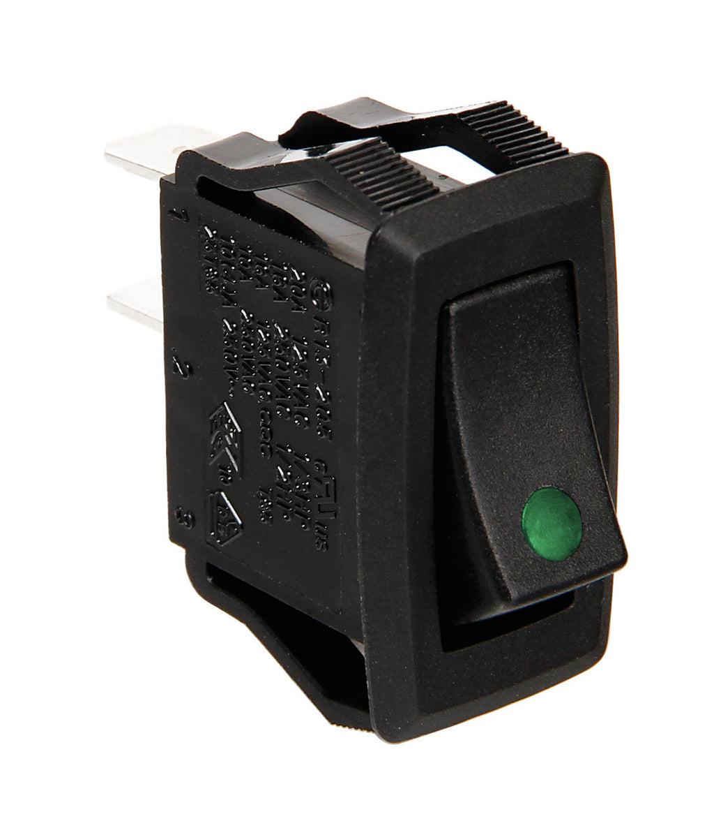 Micro interruttore con spia a Led - 12/24V - Verde