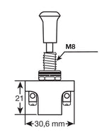 Interruttore tira-spingi - 12/24V - 10A