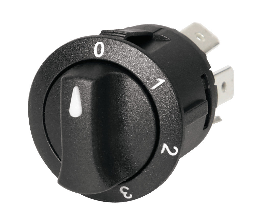 Interruttore a rotazione - 12/24V - 10A