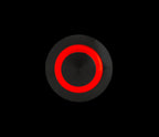 Interruttore a pulsante con spia a Led, 12/24V - Rosso