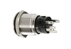 Interruttore a pulsante con spia a Led, 12/24V - Verde