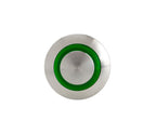 Interruttore a pulsante con spia a Led, 12/24V - Verde