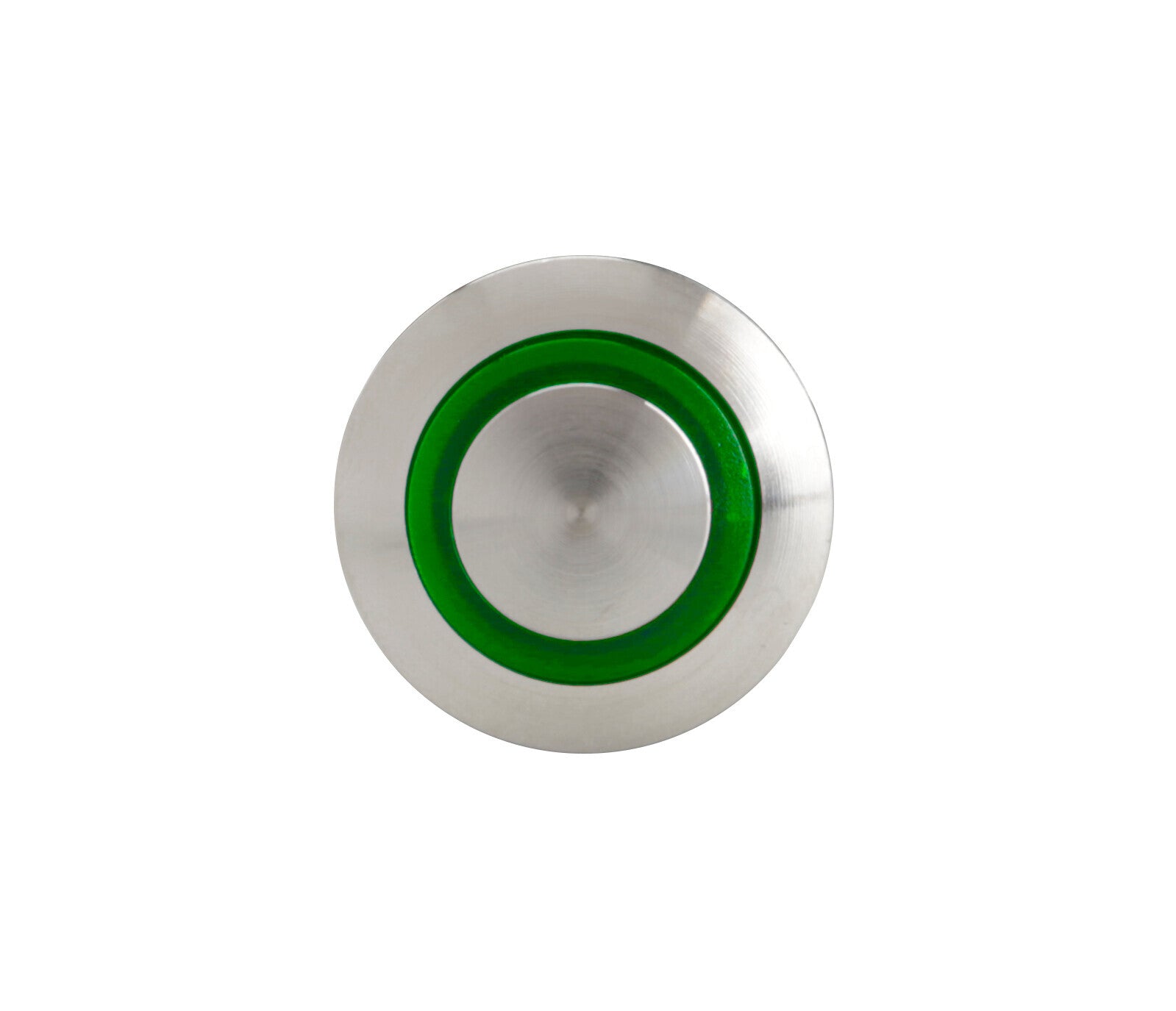 Interruttore a pulsante con spia a Led, 12/24V - Verde