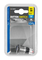 Interruttore a pulsante con spia a Led, 12/24V - Blu