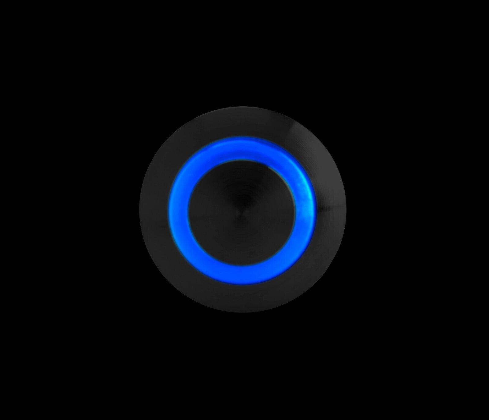 Interruttore a pulsante con spia a Led, 12/24V - Blu