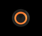 Interruttore a pulsante con spia a Led, 12/24V - Arancio