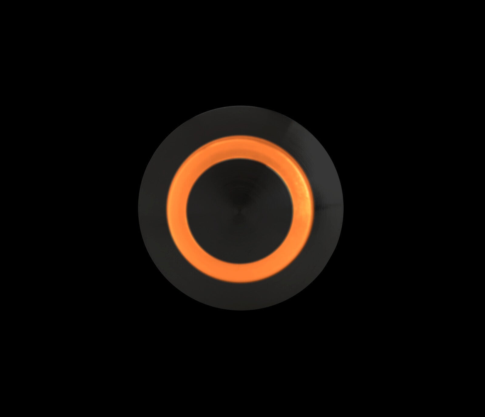 Interruttore a pulsante con spia a Led, 12/24V - Arancio