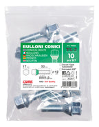 Set 10 bulloni conici corti - CC1 - Busta