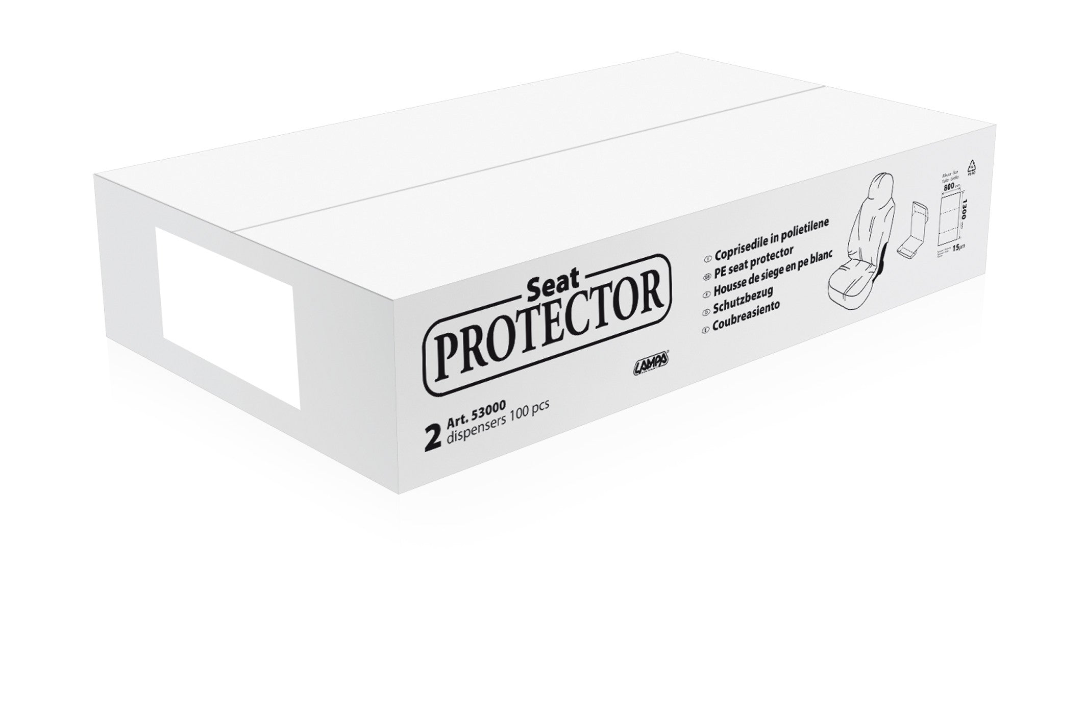 Protezione sedile in PE, dispenser 100 pz