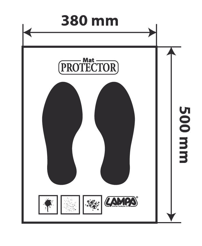 Protezione moquette in carta, dispenser 200 pz